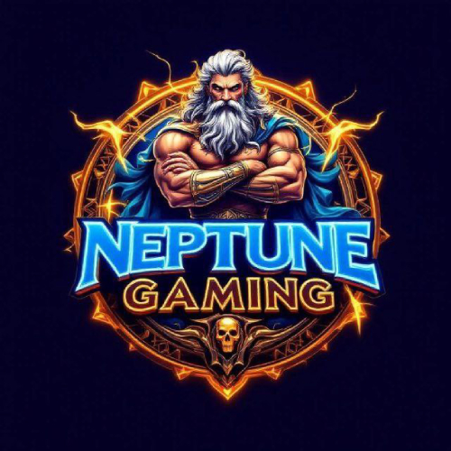 Banner showing NeptuneGaming app interface and download information