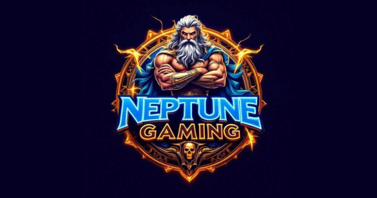Main banner showing Neptune Gaming platform access information and system status